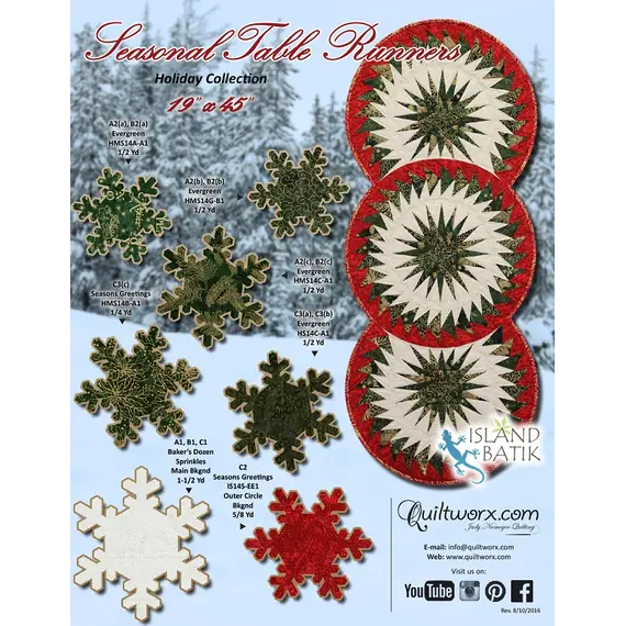 Seasonal Table Runner Pattern Judy Niemeyer