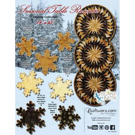 Seasonal Table Runner Pattern Judy Niemeyer