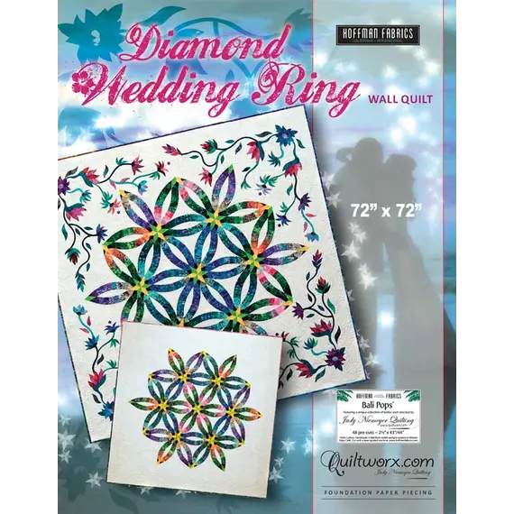 Diamond Wedding Ring Wall Quilt Pattern by Judy Niemeyer
