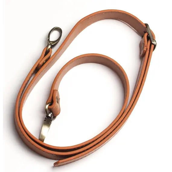 Leather Bag Strap with Buckle and Clips 100 cms