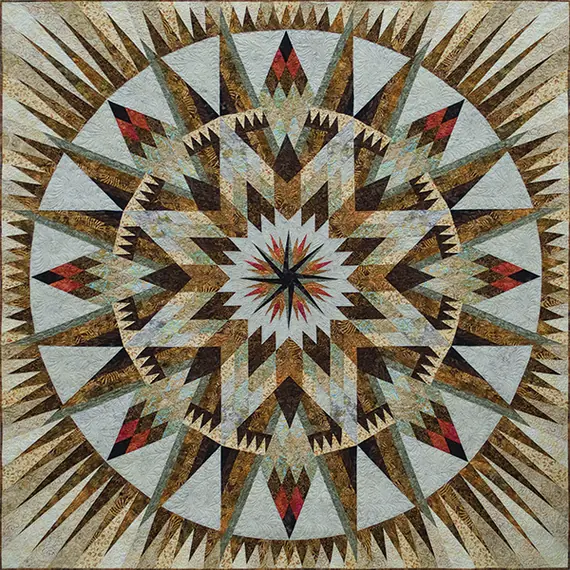 Amazon Star Pattern by Judy Niemeyer - Image of Quilt