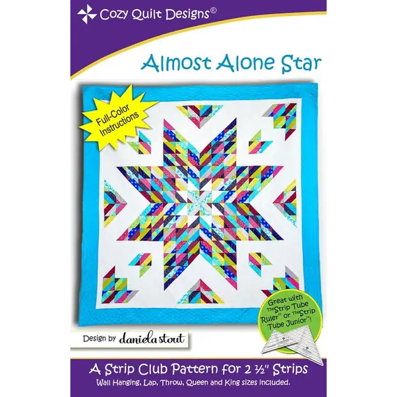 Almost Alone Star Pattern by Cozy Quilt Designs - See Video