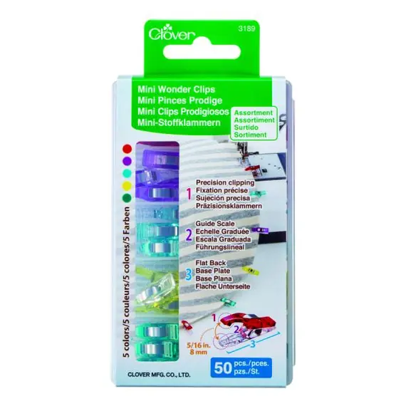 Clover Mini Wonder Clips 50 pack