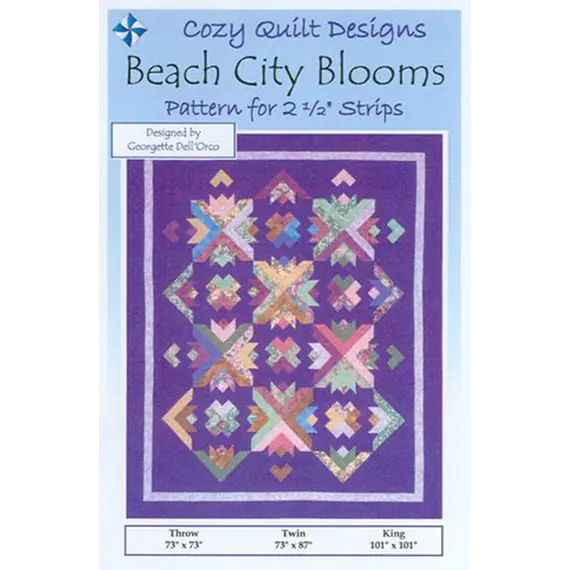 Beach City Blooms Pattern by Cozy Quilt Designs