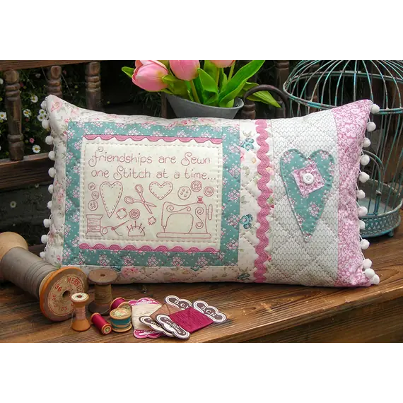 Friendships are Sewn - Cushion by Sally Giblin, The Rivendale Collection
