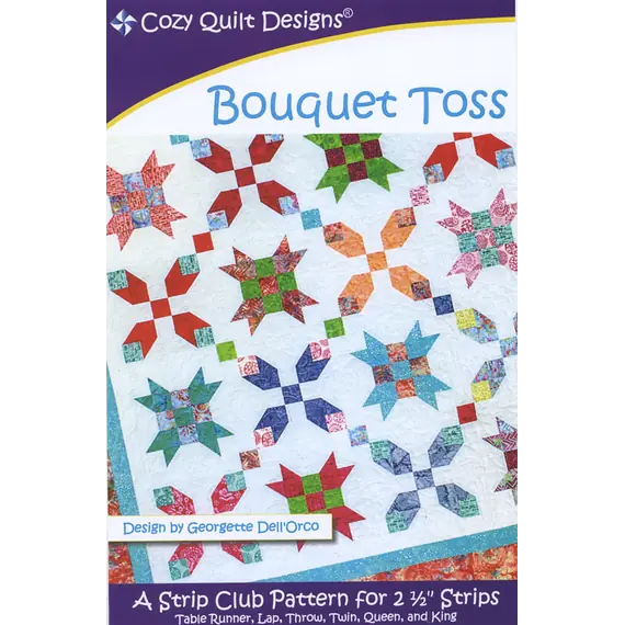 Bouquet Toss Pattern by Cozy Quilt Designs - See Video