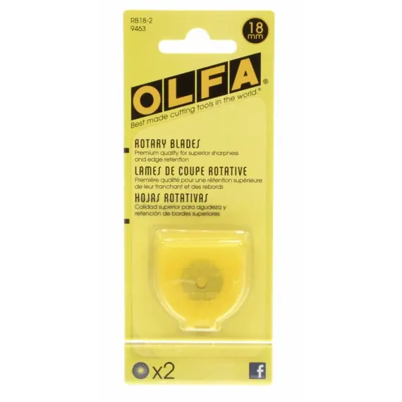 Olfa 18mm Rotary Blades x 2