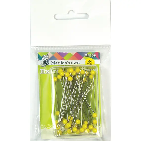 Extra Long Pins - 44mm x 0.58mm x 40 Matilda's Own