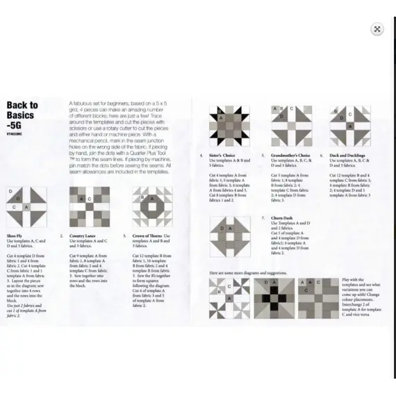 Back To Basics 5G Patchwork Template Set - Meredithe Clark