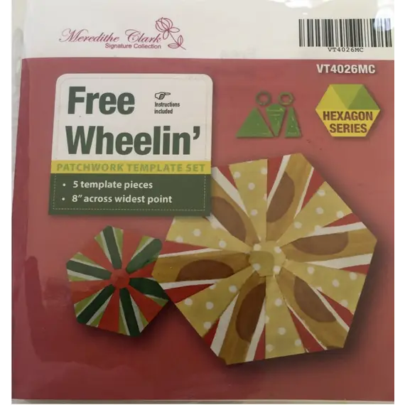 Playing with Hexagons Complete Set Patchwork Templates - Meredithe Clark