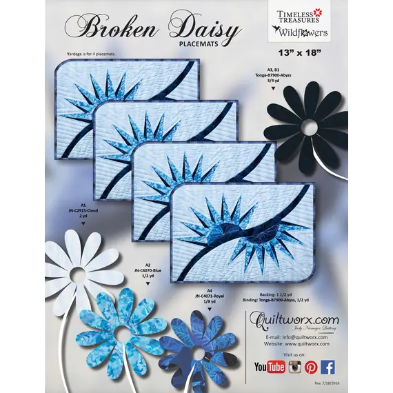 Broken Daisy Placemats Replacement Papers Judy Niemeyer