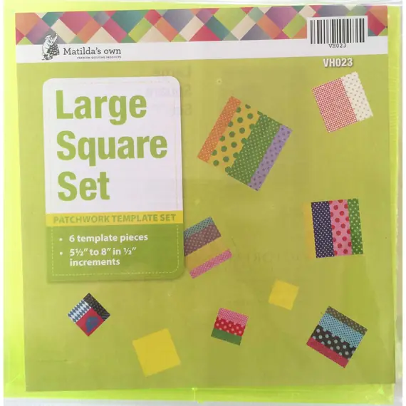 Square Set Large Patchwork Templates Matilda's Own