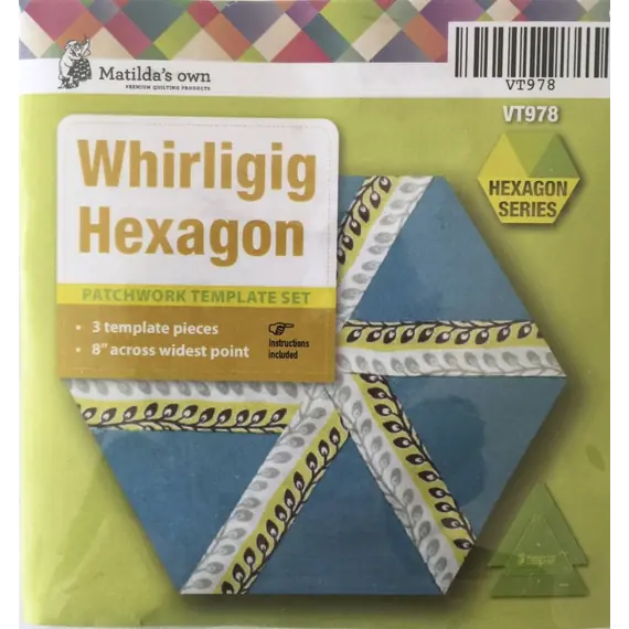 Playing with Hexagons Complete Set Patchwork Templates - Meredithe Clark