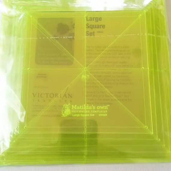 Square Set Large Patchwork Templates Matilda's Own