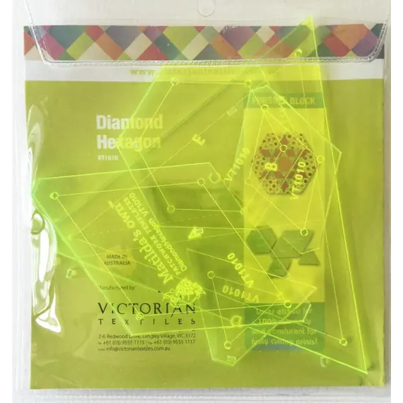 Diamond Hexagon Patchwork Template - Meredithe Clark