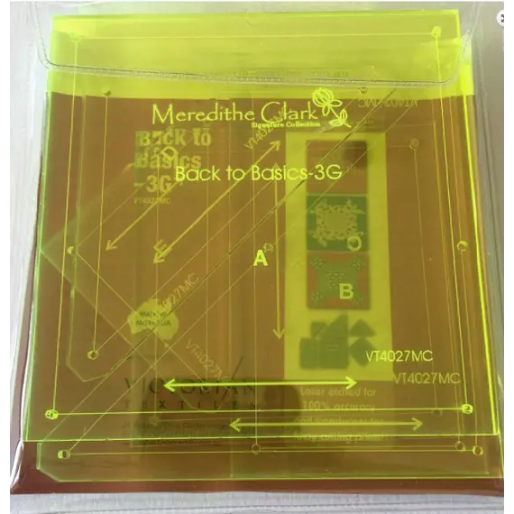 Back To Basics 3g Patchwork Template Set - Meredithe Clark
