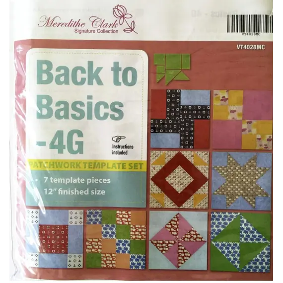 Back To Basics 4G Patchwork Template Set - Meredithe Clark