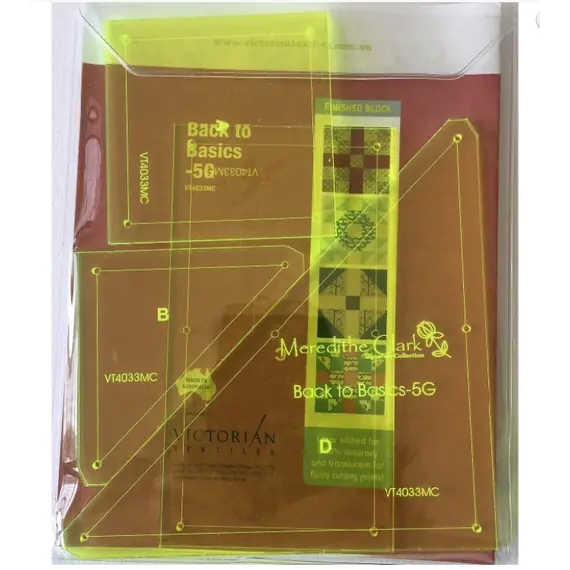 Back To Basics 5G Patchwork Template Set - Meredithe Clark