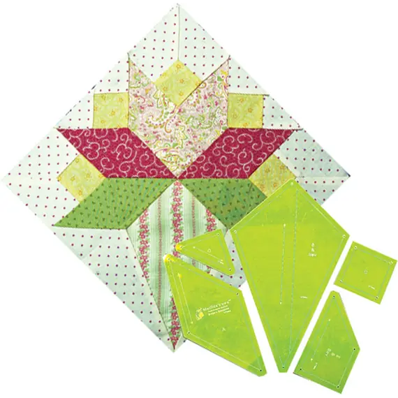 Brides Bouquet Patchwork Template - Matilda's Own