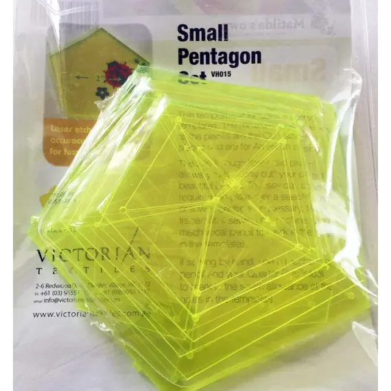 Pentagon Small Set Patchwork Templates Matilda's Own