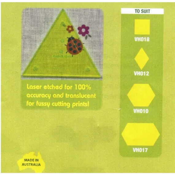 Triangle Small 60 Degree Patchwork Template Set Matilda's Own