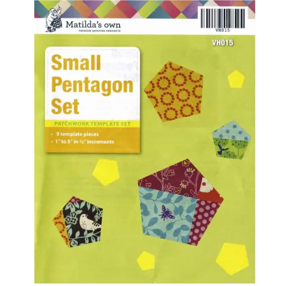 Pentagon Small Set Patchwork Templates Matilda's Own