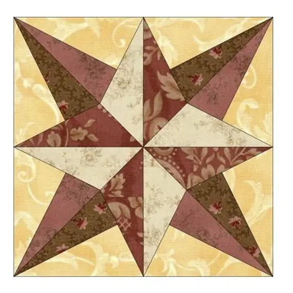 Hanabi (Fireworks) Patchwork Template Set Matilda's Own