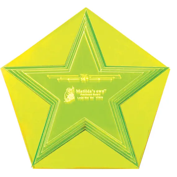 Star Set Large Patchwork Template Matilda's Own