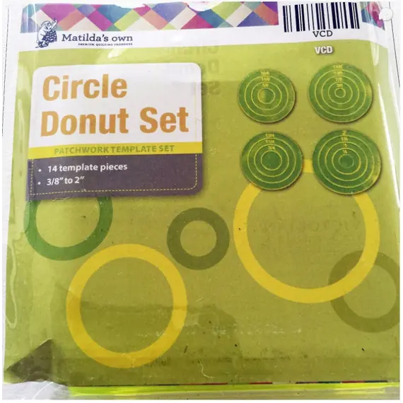 Circle Donut Patchwork Template Set Matilda's Own