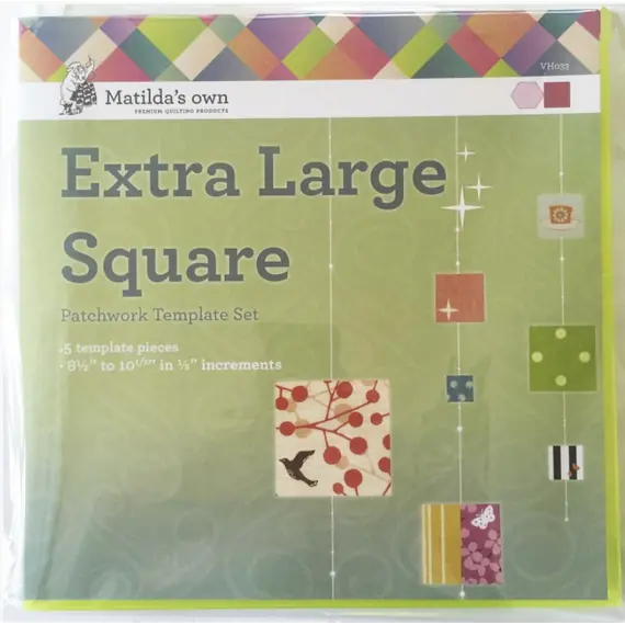Square Set Extra Large Patchwork Templates Matilda's Own