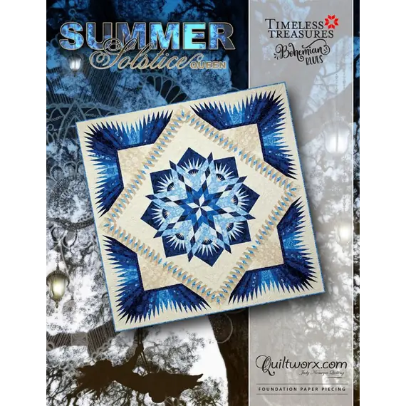 Summer Solstice Queen Quilt Pattern by Judy Niemeyer