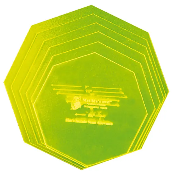 Octagon Set Large Patchwork Template Matilda's Own