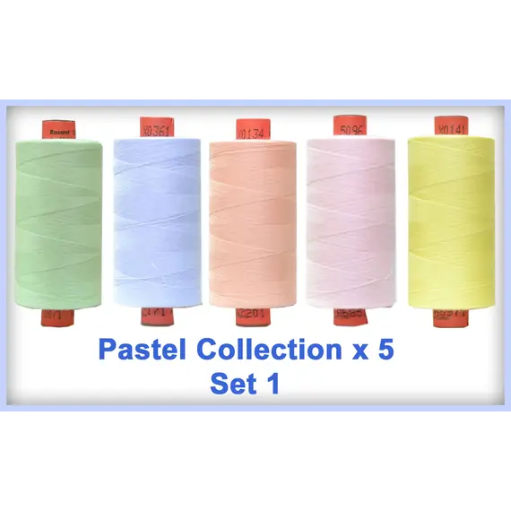 Pastels 5 Colour Set 1 Rasant Thread 1000M