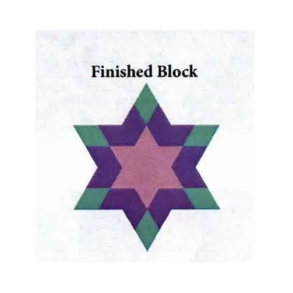 Diamond Star Patchwork Template - Matilda's Own