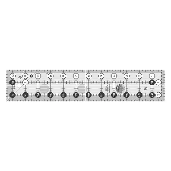 Creative Grids Quilt Ruler 2.5" x 12.5" SEE VIDEO