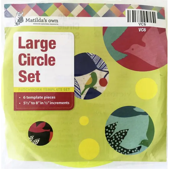 Circle Set Large Patchwork Templates Matilda's Own