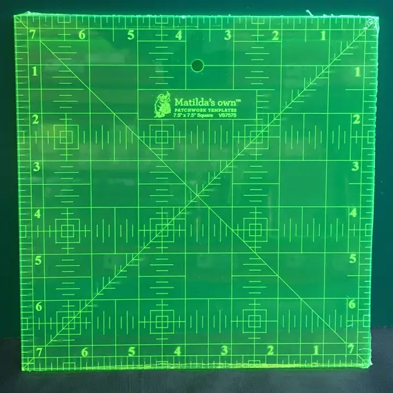 7.5 Inch Square Ruler by Matilda's Own