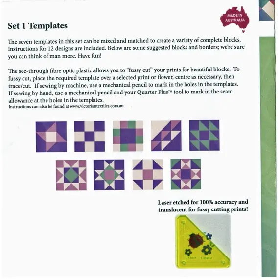 Basics Template Set 1 (A - G) Matilda's Own