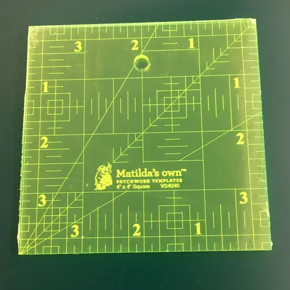 4.5 Inch Square Ruler by Matilda's Own