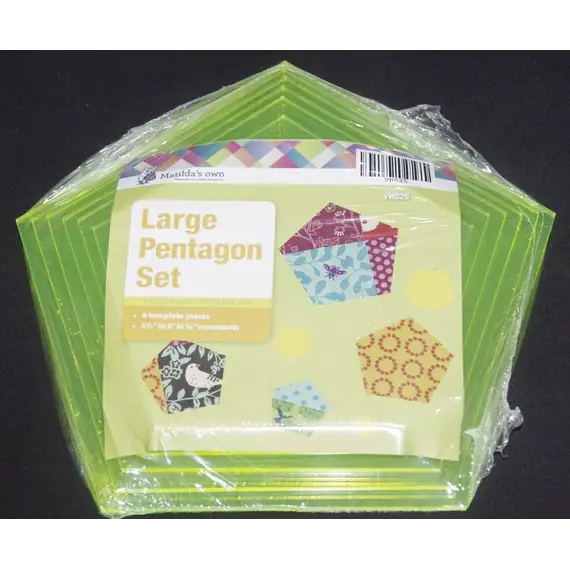 Pentagon Set Large Patchwork Template Matilda's Own