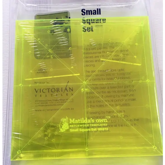 Squares for Hexagons Small Set Patchwork Template Matilda's Own