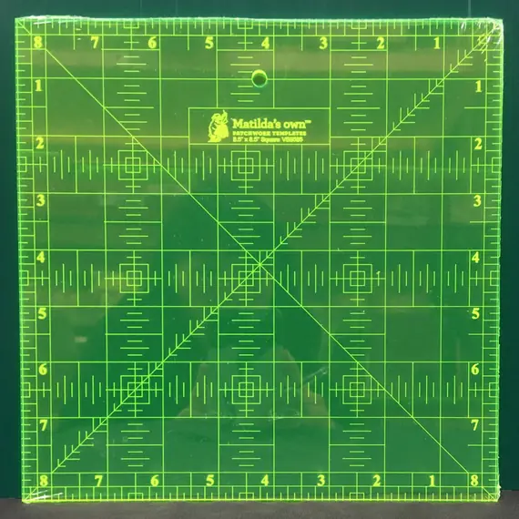 8.5 Inch Square Ruler by Matilda's Own