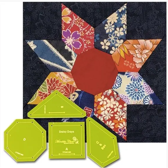 Daisy Days Patchwork Template - Meredithe Clarke Signature Collection