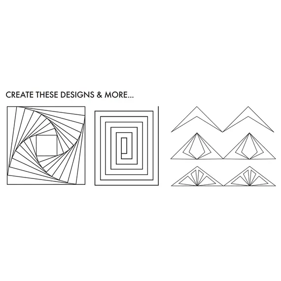 Slim Creative Grids Non-Slip Free Motion Quilting Tool / Ruler SEE VIDEO