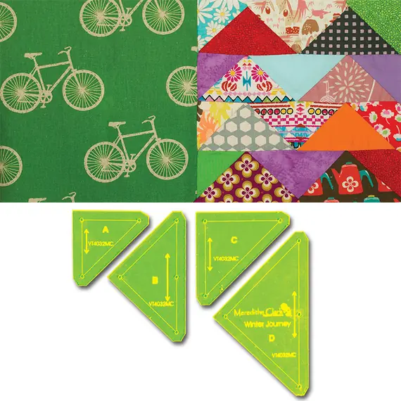 Winter Journey Patchwork Template Meredithe Clark Signature Collection