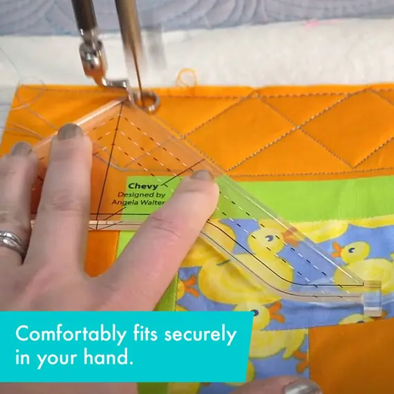 Chevy Creative Grids Non-Slip Free Motion Quilting Tool / Ruler SEE VIDEO