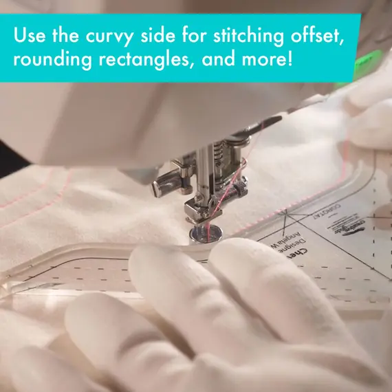 Chevy Creative Grids Non-Slip Free Motion Quilting Tool / Ruler SEE VIDEO