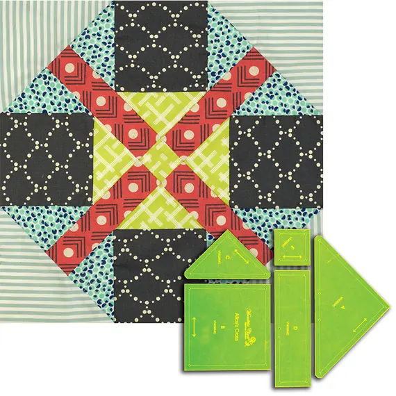 Alice's Cross Patchwork Template Meredithe Clark Signature Collection