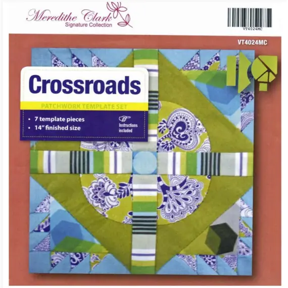 Cross Roads Patchwork Template Meredithe Clark Signature Collection