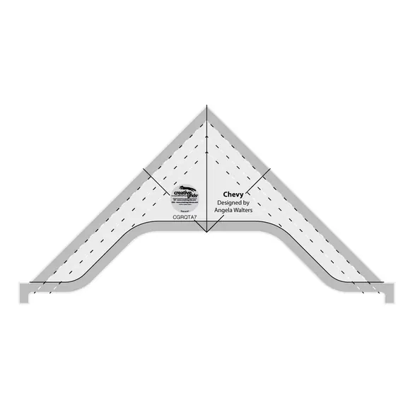 Chevy Creative Grids Non-Slip Free Motion Quilting Tool / Ruler SEE VIDEO